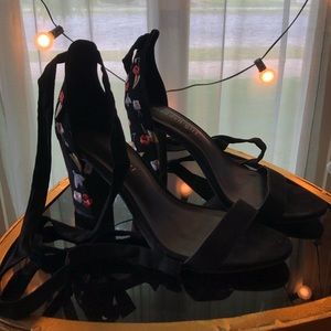 Madden Girl ankle tie block heel sandal